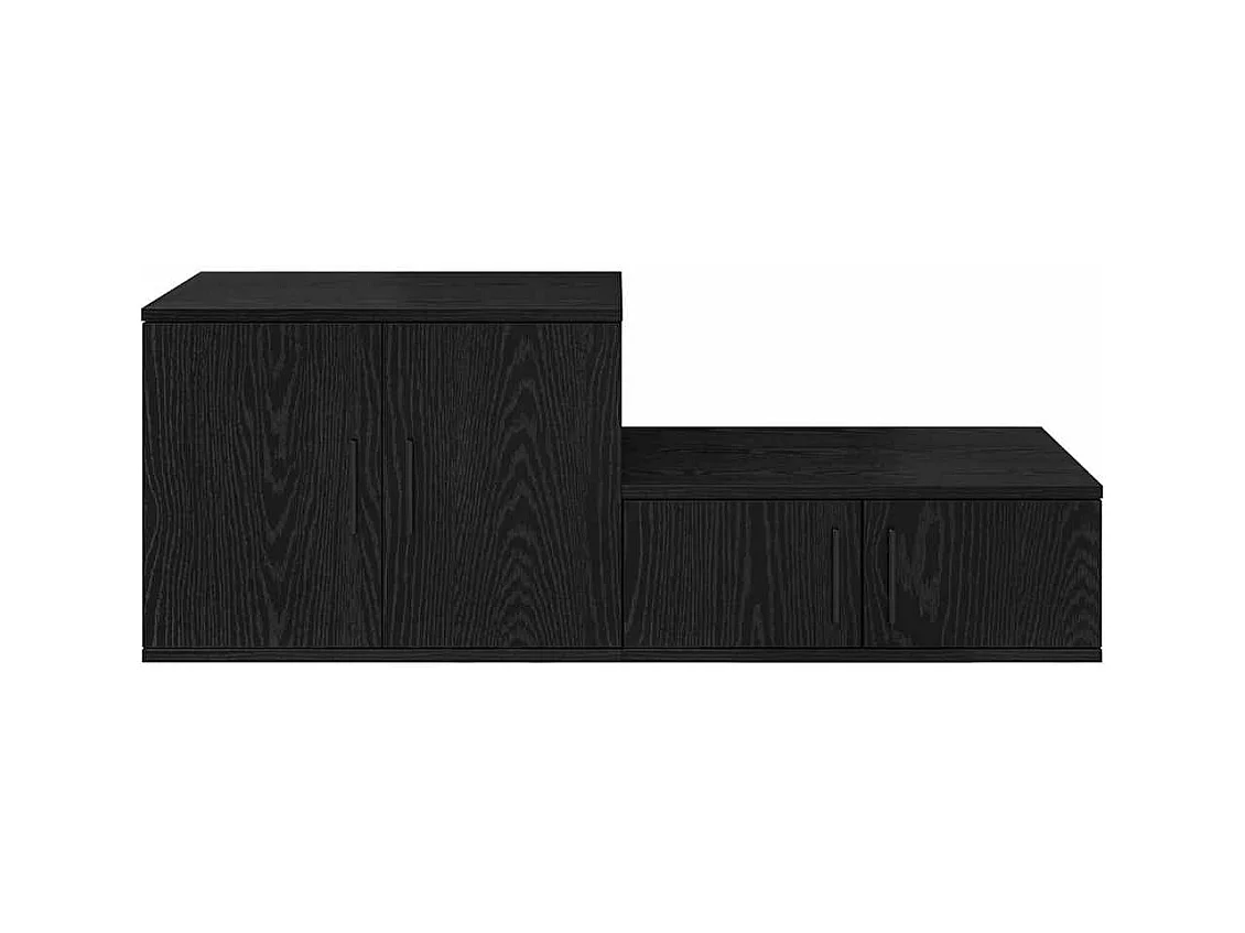 Mueble de almacenaje | Cabinete de Noche | Mesa auxiliar Roble negro 108x41x40 cm