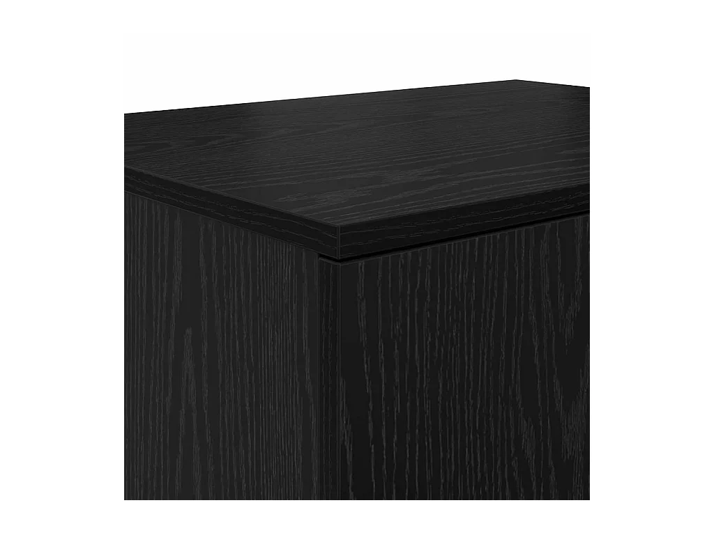Mueble de almacenaje | Cabinete de Noche | Mesa auxiliar Roble negro 108x41x40 cm