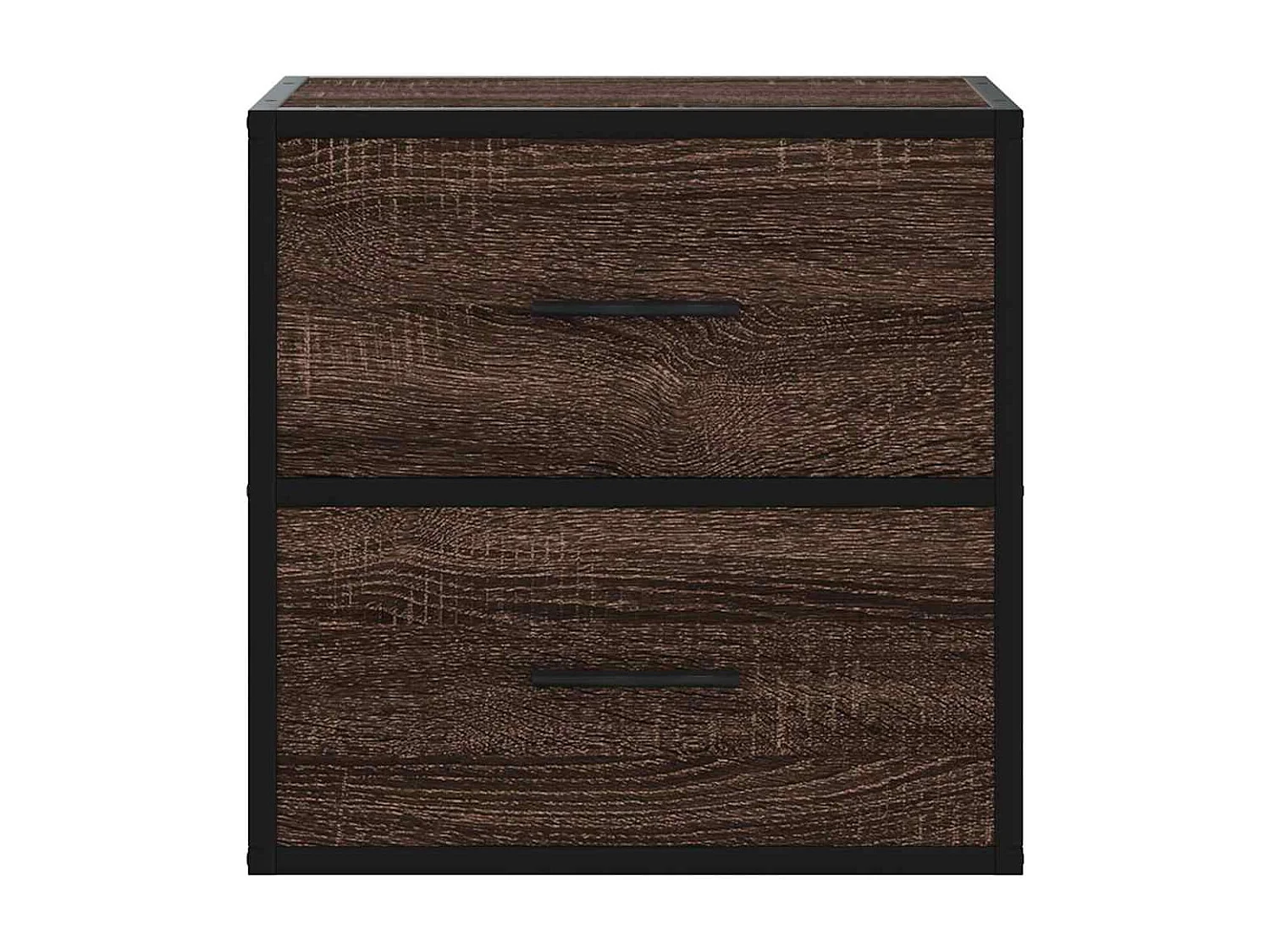 Mesitas de noche | Mesilla de noche pared 2 uds color roble marrón 40x31x39,5 cm