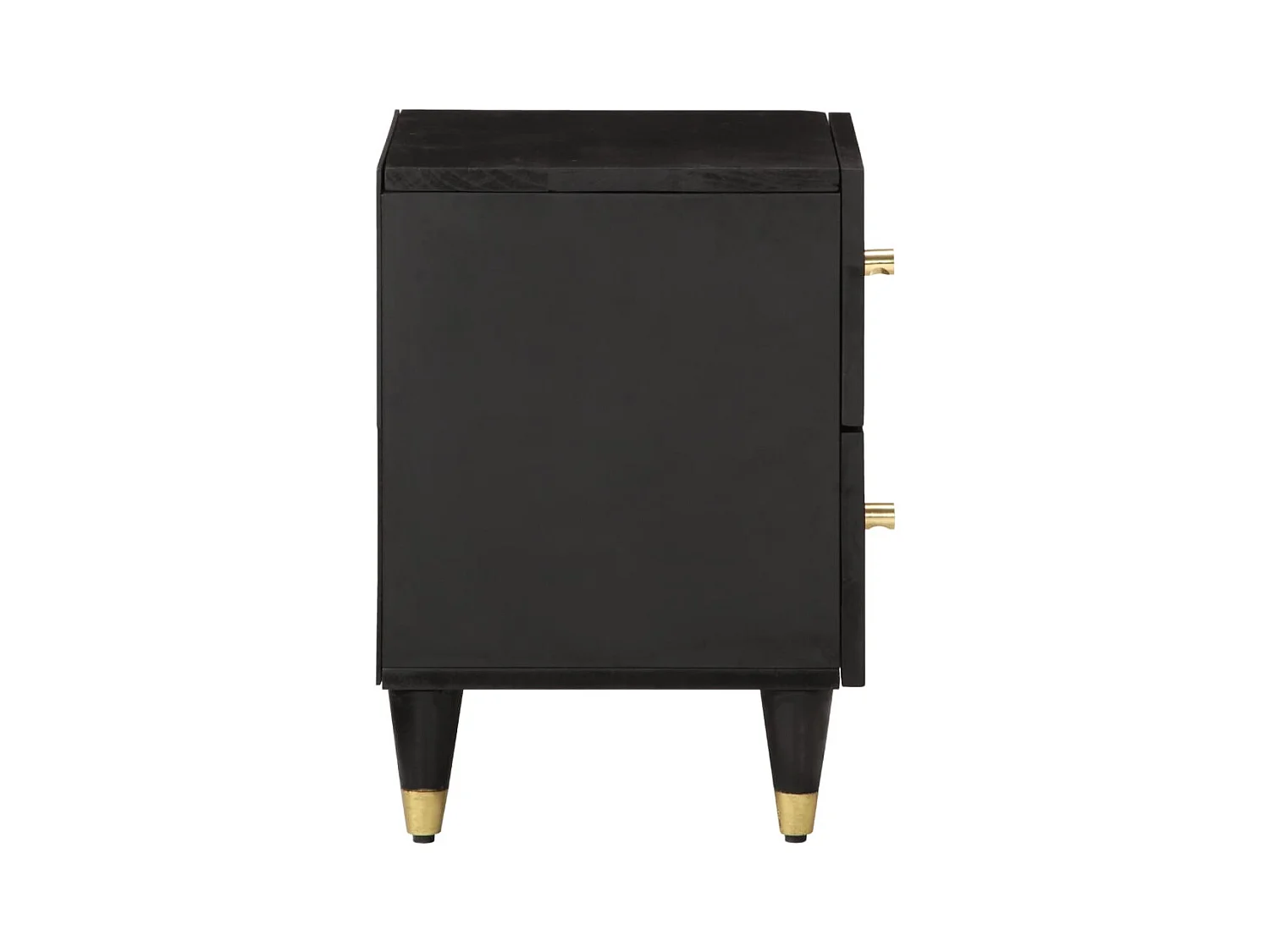 Mesitas de noche | Mesilla de noche 2 uds madera maciza de mango 40x33x46 cm