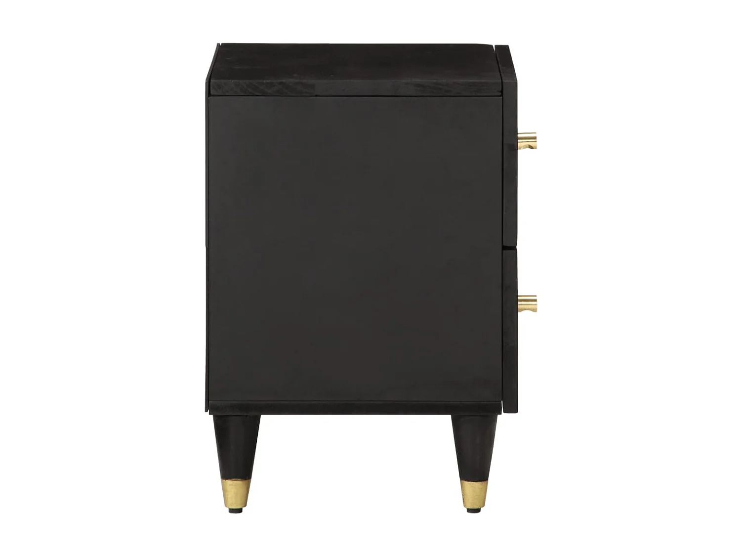 Nachttisch 2er Set-Beistelltisch 40x33x46 cm Massivholz Mango SHL16800