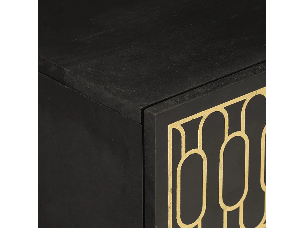 Nachttisch 2er Set-Beistelltisch 40x33x46 cm Massivholz Mango SHL16800