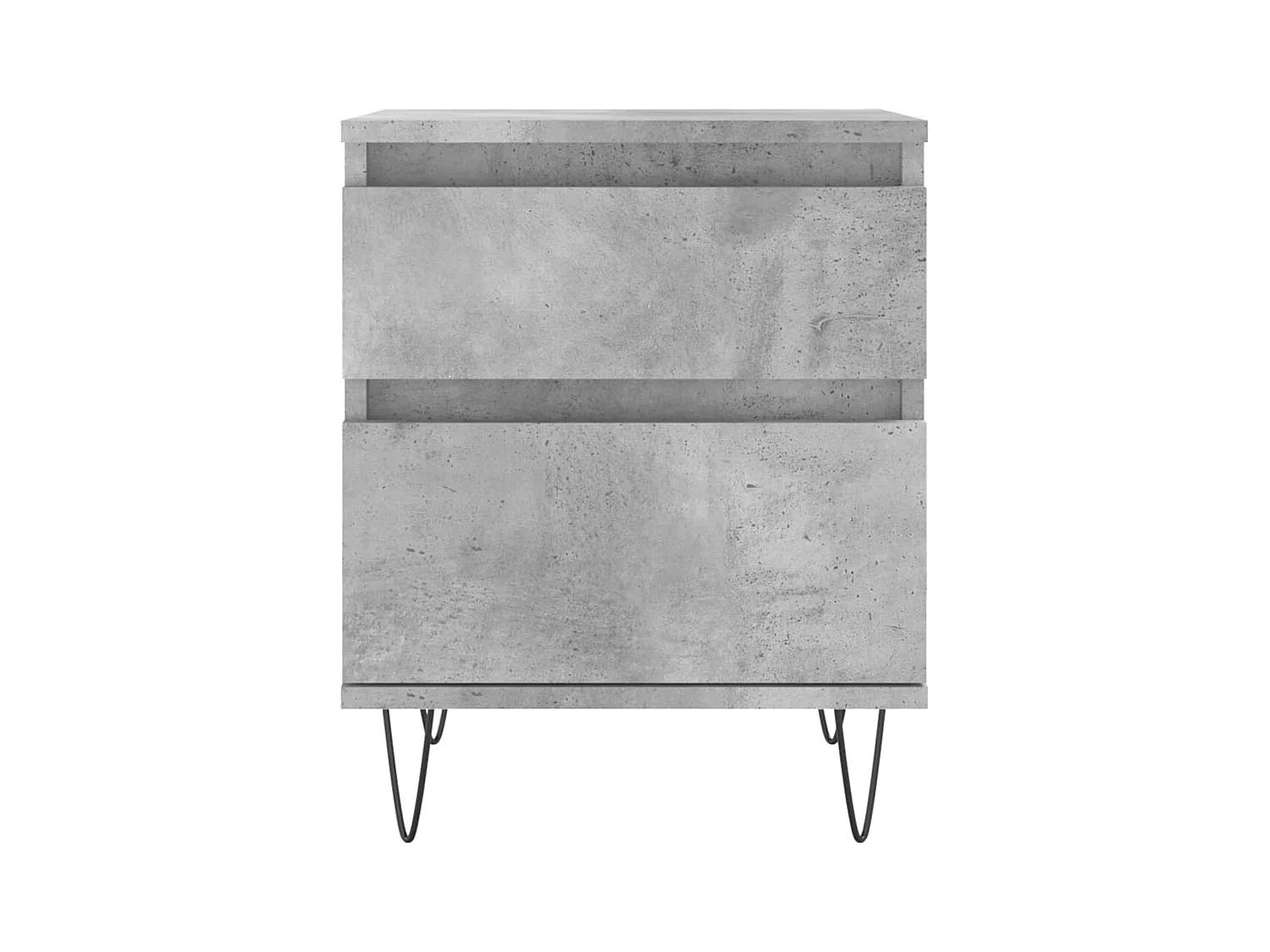 Mesita de noche | Mesilla de noche madera de ingeniería gris hormigón 40x35x50 cm