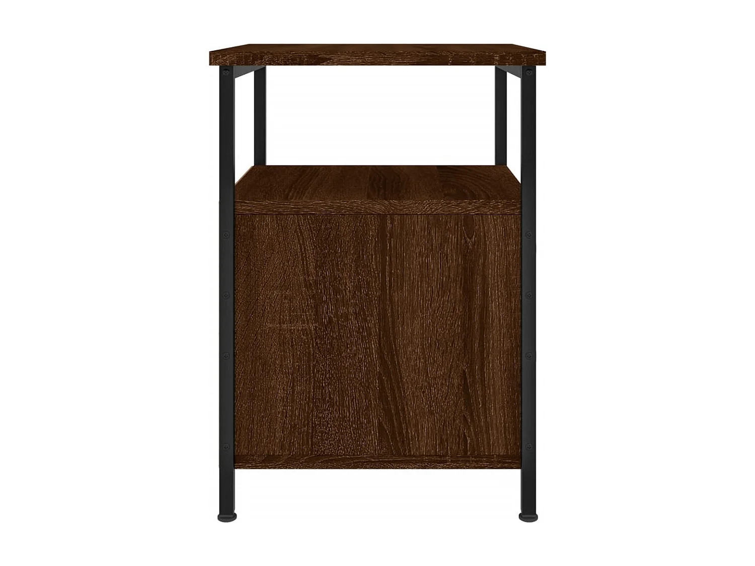 Mesita de noche | Mesilla de noche madera de ingeniería marrón roble 34x35,5x50 cm