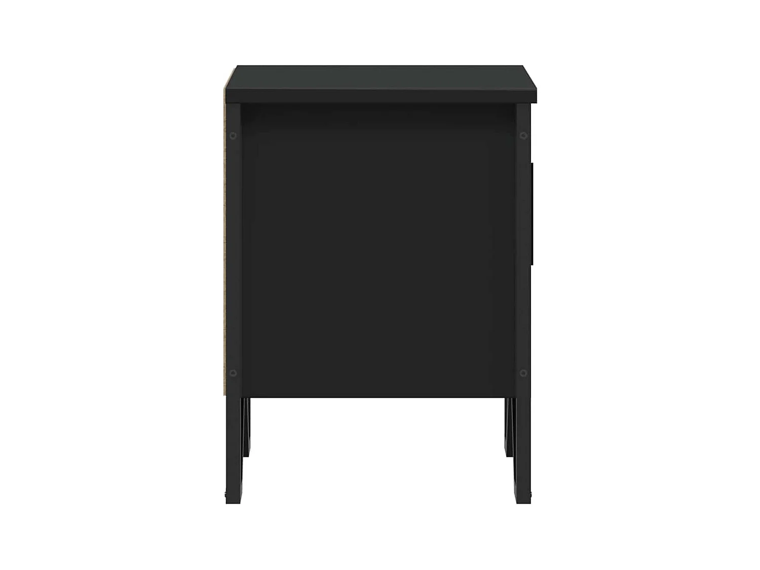 Mesitas de noche | Mesilla de noche 2 uds madera contrachapada negro 40x30x40 cm