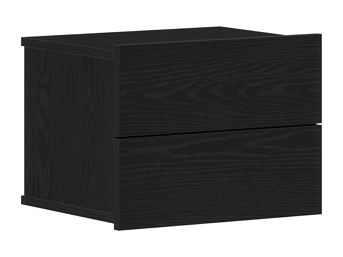 Mesa de Cabeceira | Criado-mudo Moderno com gaveta Carvalho preto 40x30x30 cm