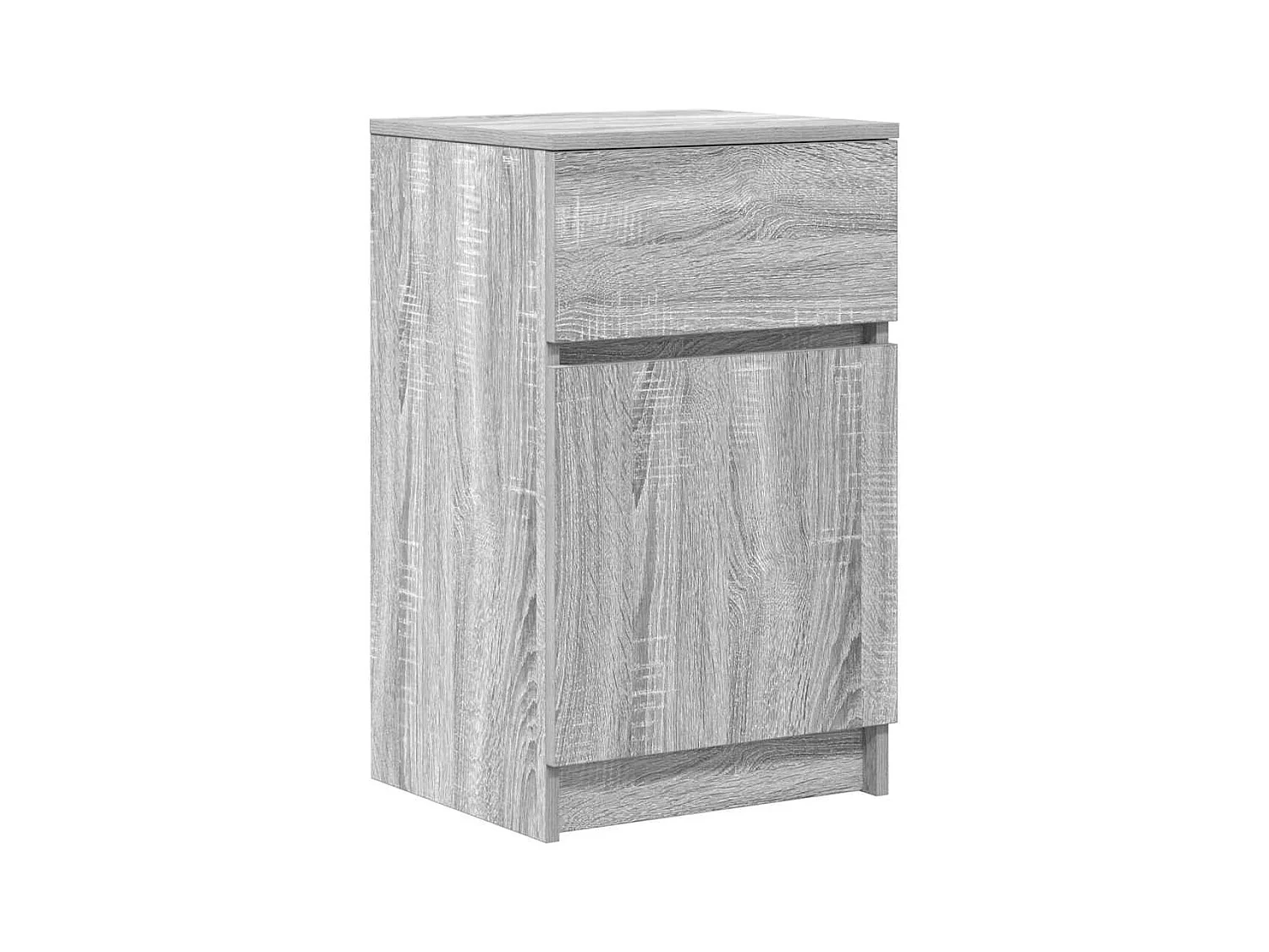 Mesitas de noche | Mesilla de noche 2 uds madera contrachapada gris 39x35x65 cm