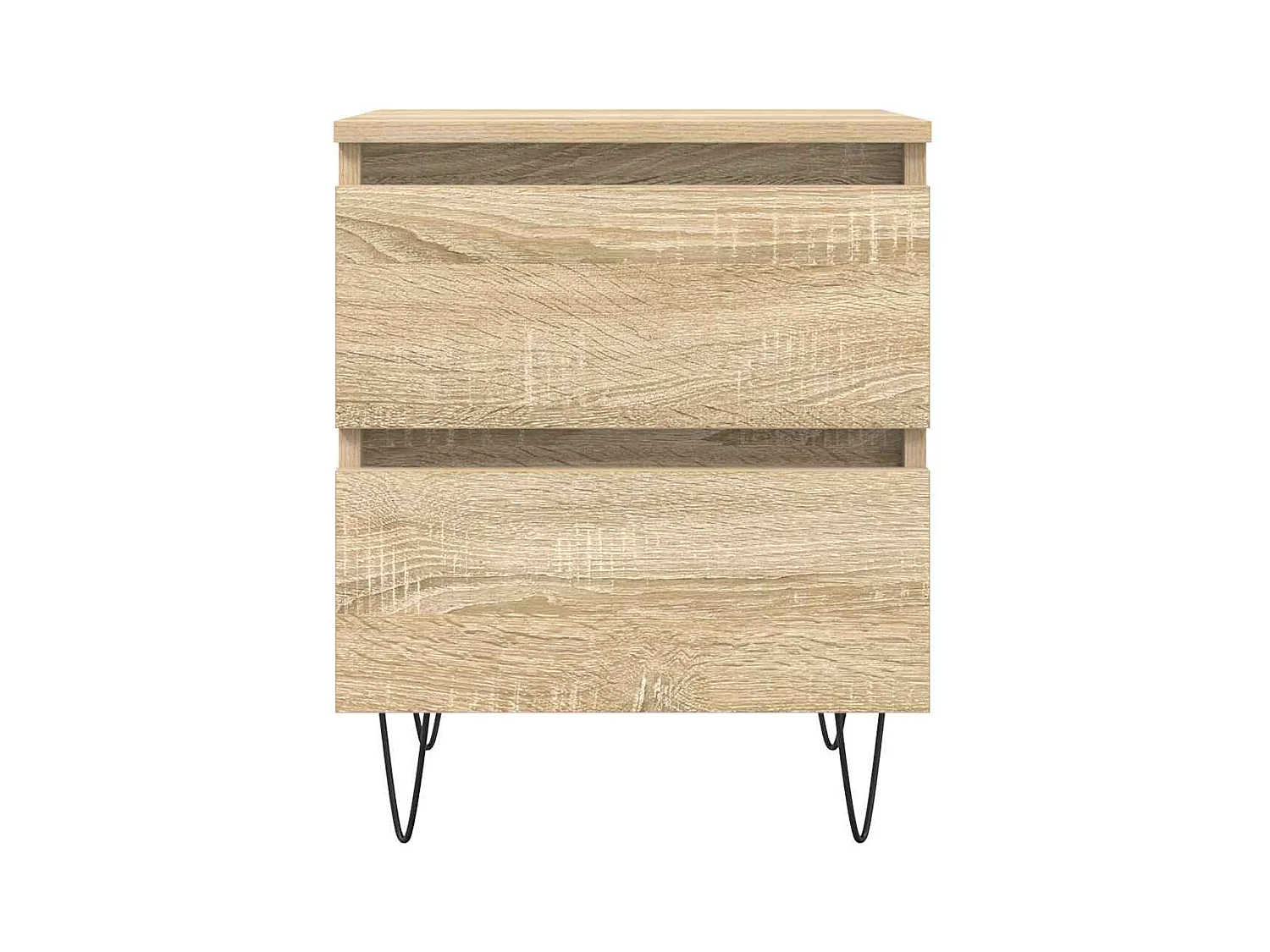 Mesita de noche | Mesilla de noche madera de ingeniería roble Sonoma 40x35x50 cm