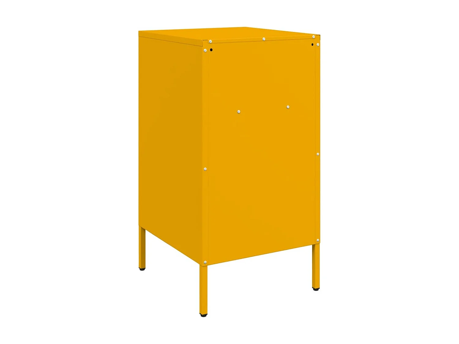 Nachttisch-Beistelltisch-Nachtschrank Senfgelb 36x39x68 cm Stahl SHL54686
