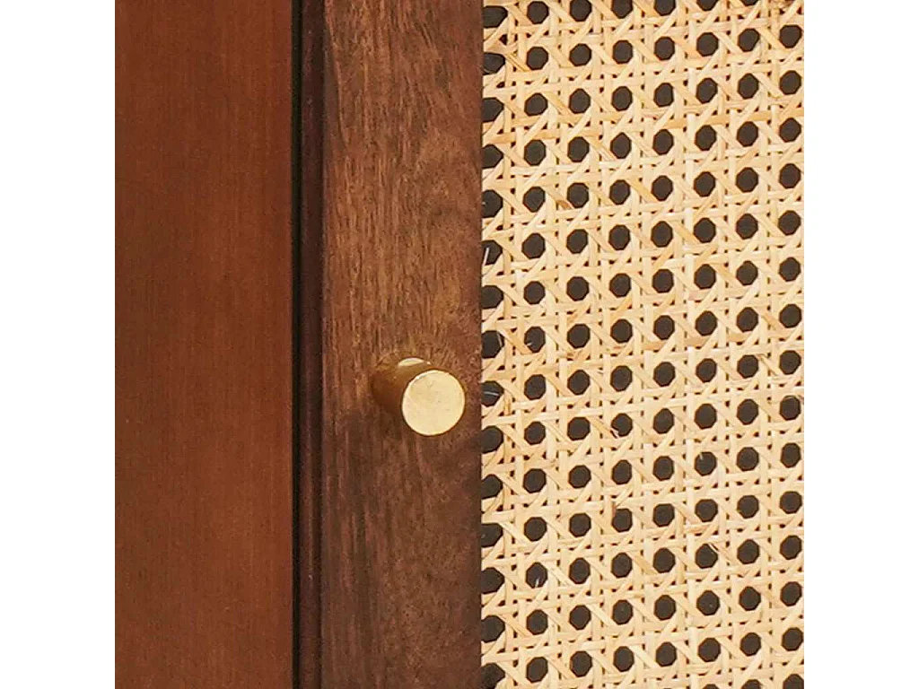 Nachttisch-Beistelltisch Braun 40 x 33,5 x 46 cm Massivholz Akazie SHL72788