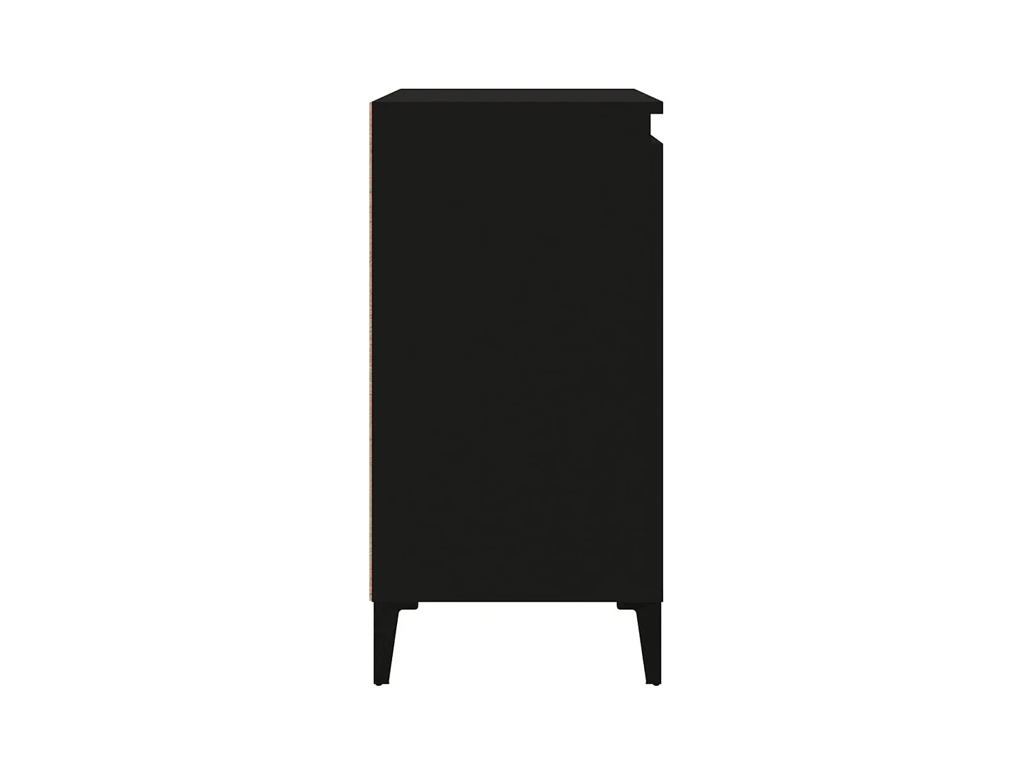 Mesitas de noche | Mesilla de noche 2 uds madera contrachapada negro 40x35x70 cm