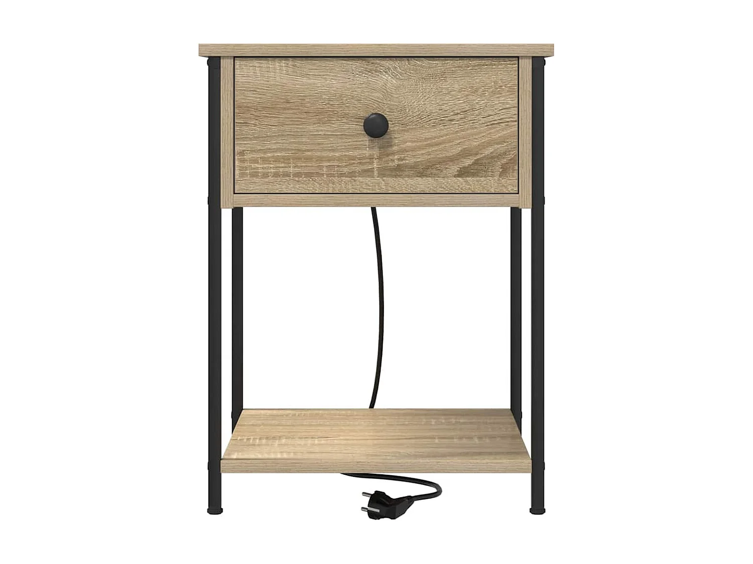 Nachttisch 2er Set-Beistelltisch Sonoma-Eiche 42 x 41 x 56 cm Holzwerkstoff SHL98613