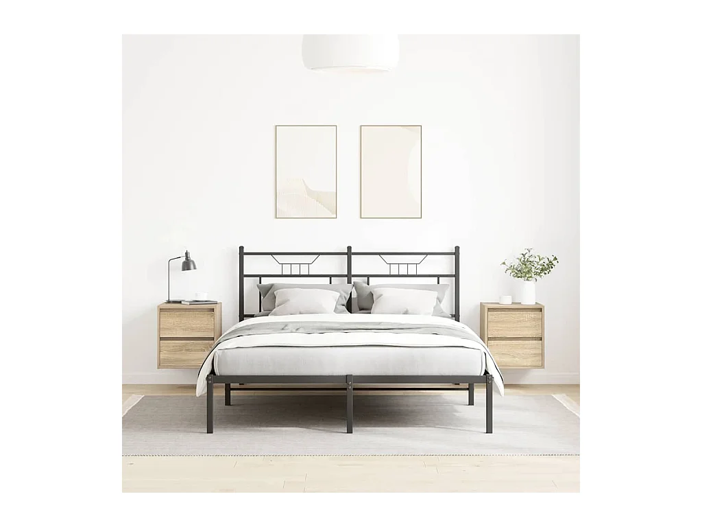 Tables de chevet murales 2 pcs chêne sonoma 38x34x40 cm