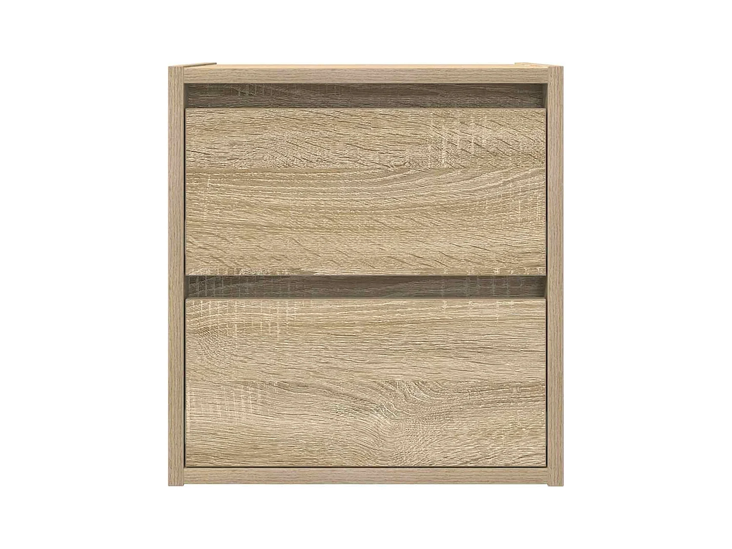 Mesillas de noche | Mesita de noche de pared 2 uds roble Sonoma 38x34x40 cm