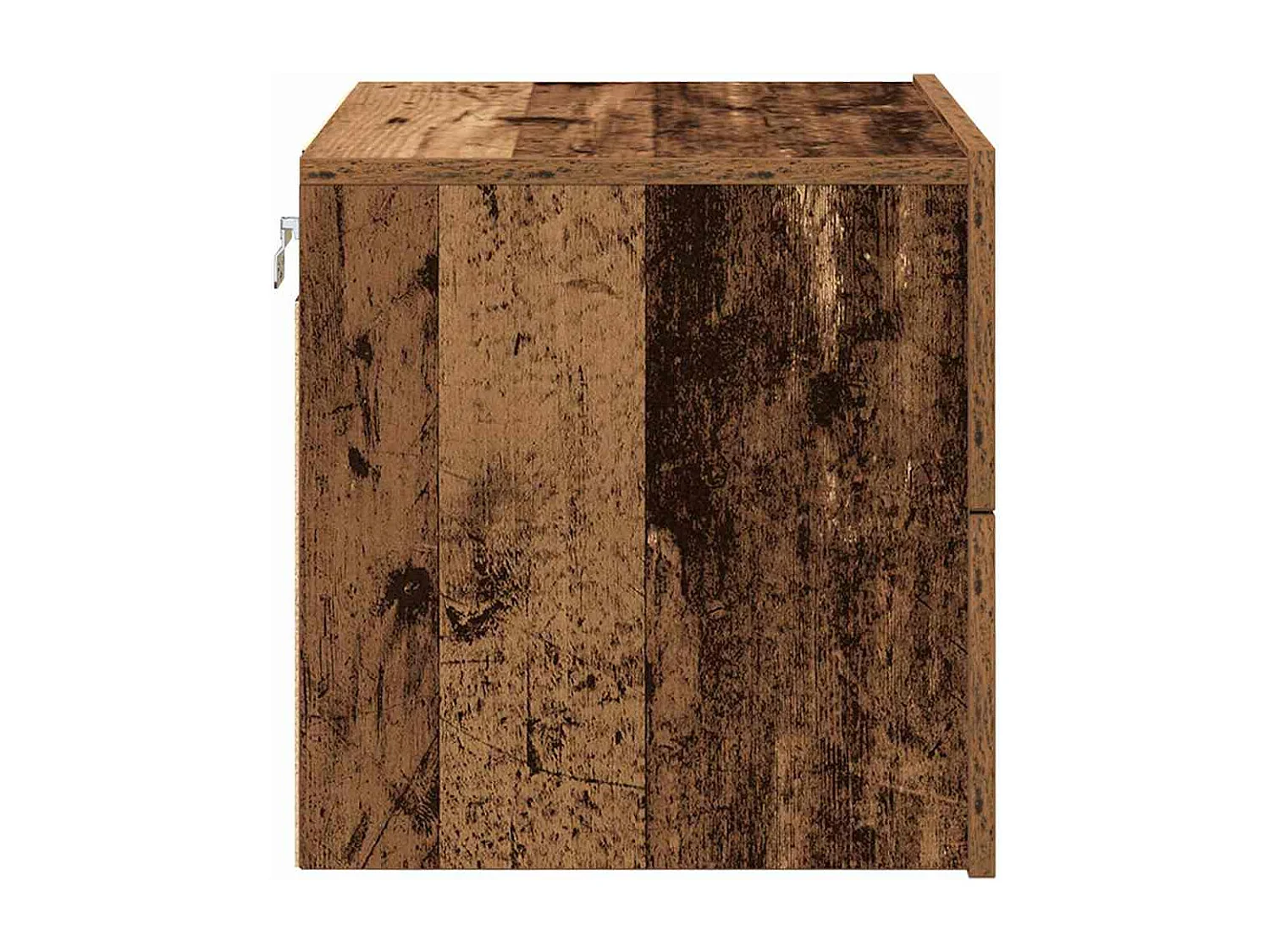 Mesita de Noche | Armario de Noche montado en la pared 2 uds. Madera vieja