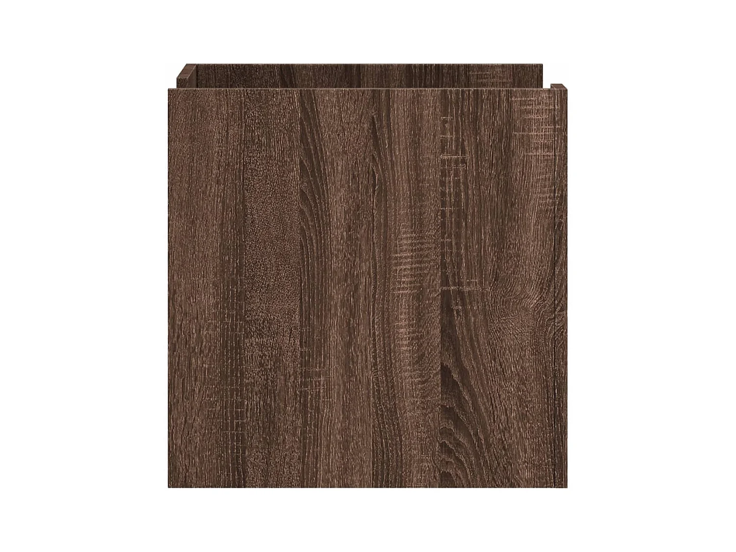 Table de chevet-Table d'appoint Compartiments ouverts chêne marron 45x50x50 cm bois d’ingénierie