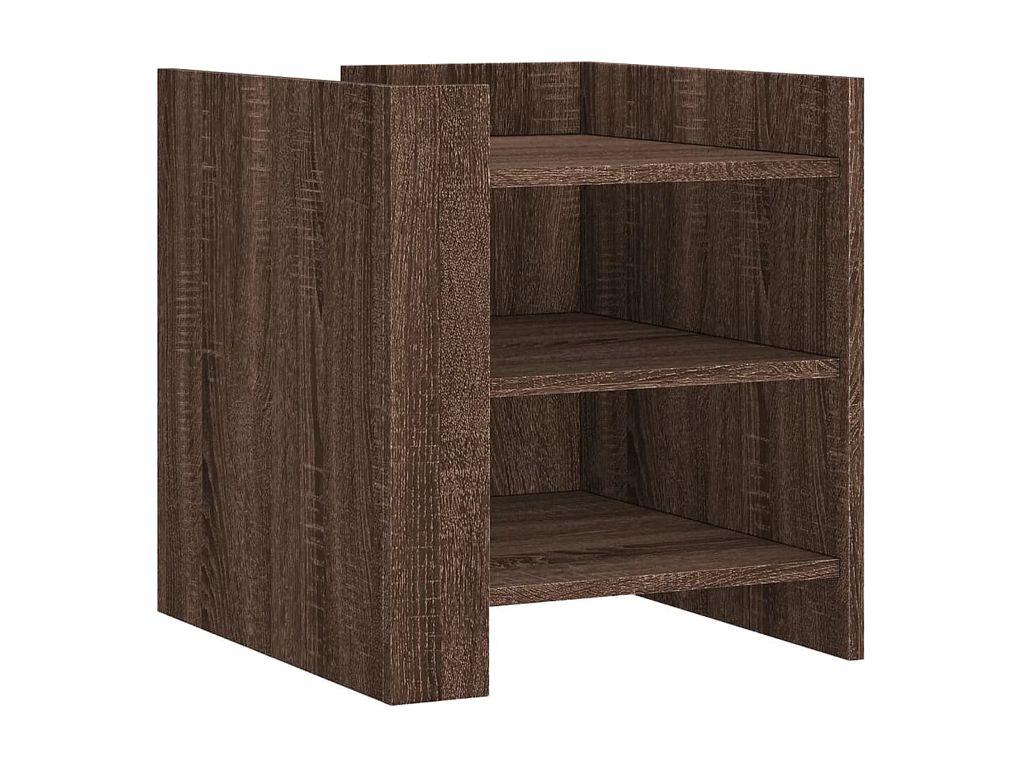 Nachttisch-Beistelltisch Braun Eichen-Optik 45x50x50 cm Holzwerkstoff SHL50706