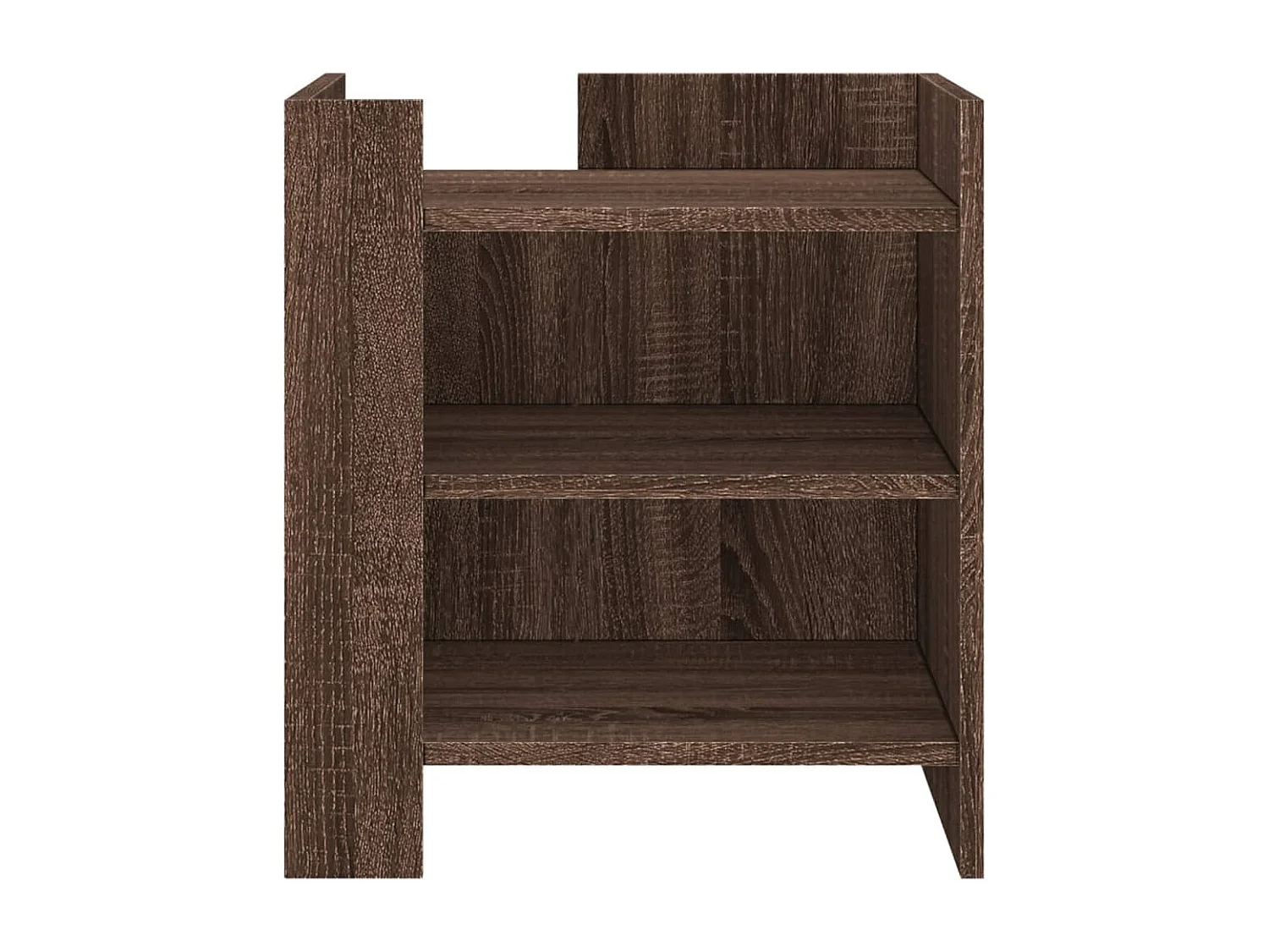 Nachttisch-Beistelltisch Braun Eichen-Optik 45x50x50 cm Holzwerkstoff SHL50706