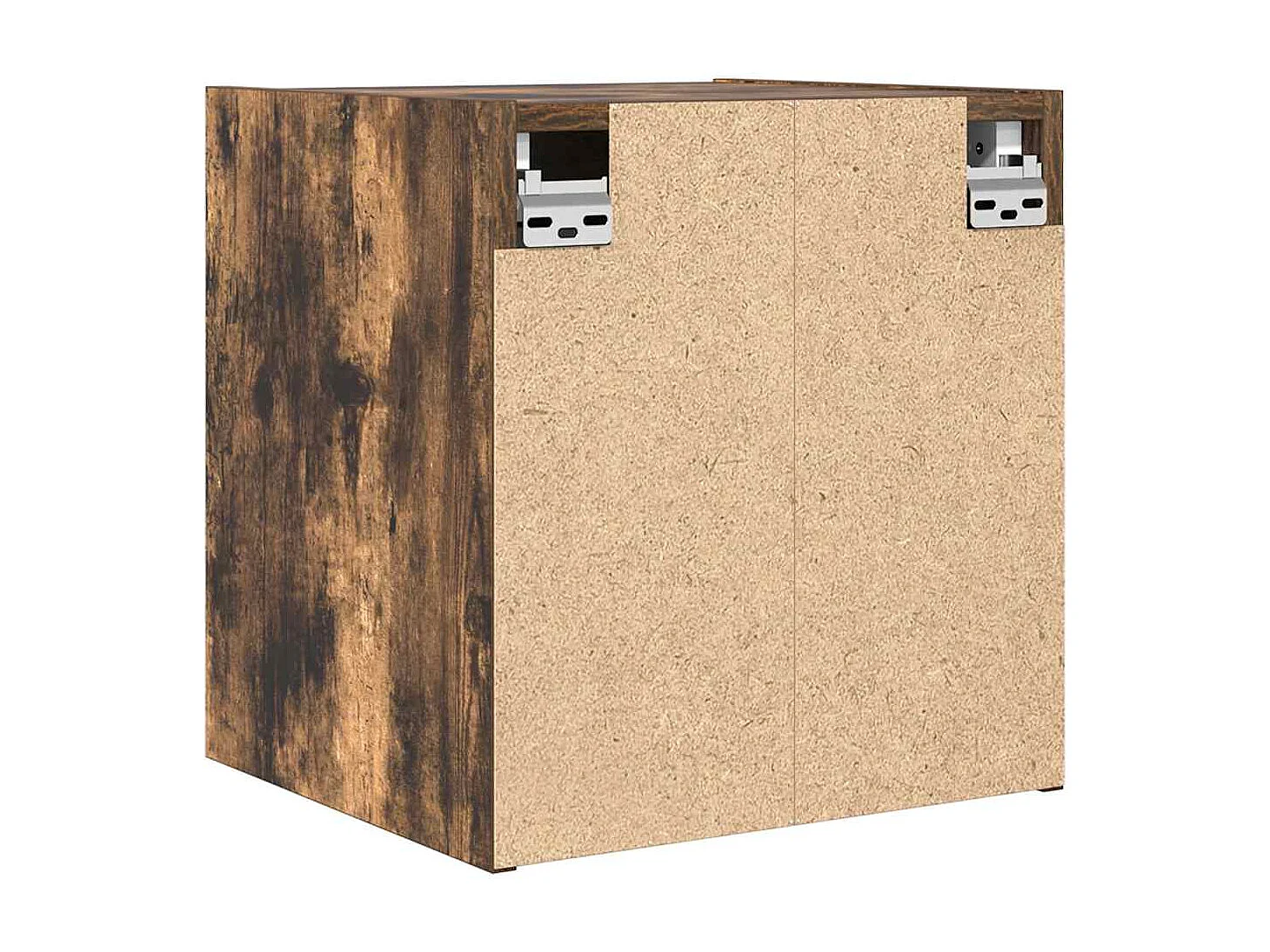 Nachttisch hängend | Wand-Nachttisch Räuchereiche 38x34x40 cm SHL56213