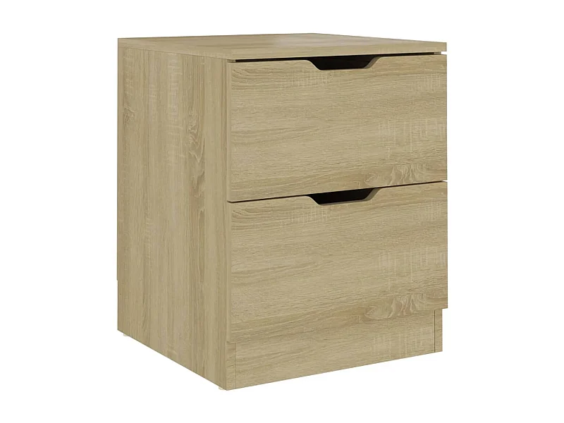 Mesita de noche | Mesilla de noche madera de ingeniería roble Sonoma 40x40x50 cm