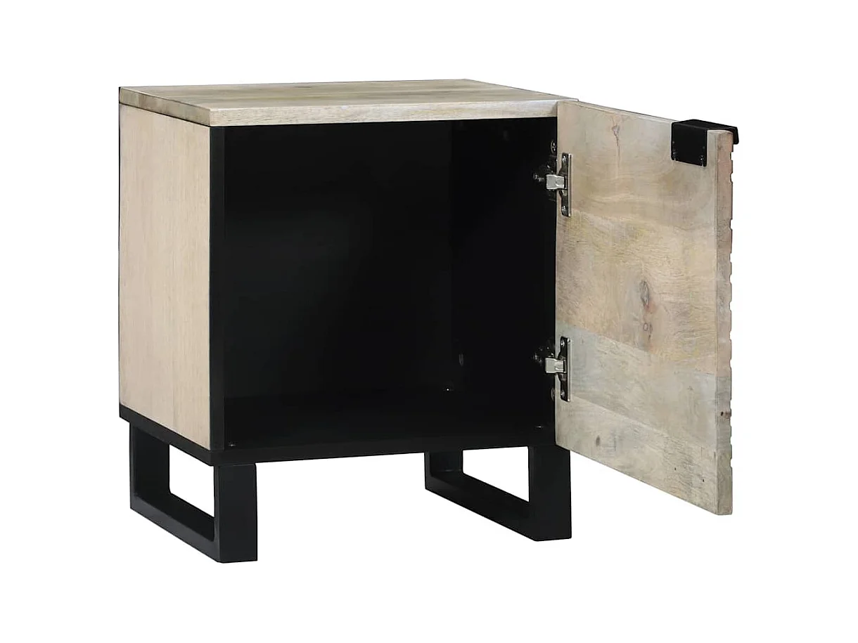 Mesas de noche | Mesa auxiliar | Mesita de noche 2 uds. Natural 40x33x46 cm