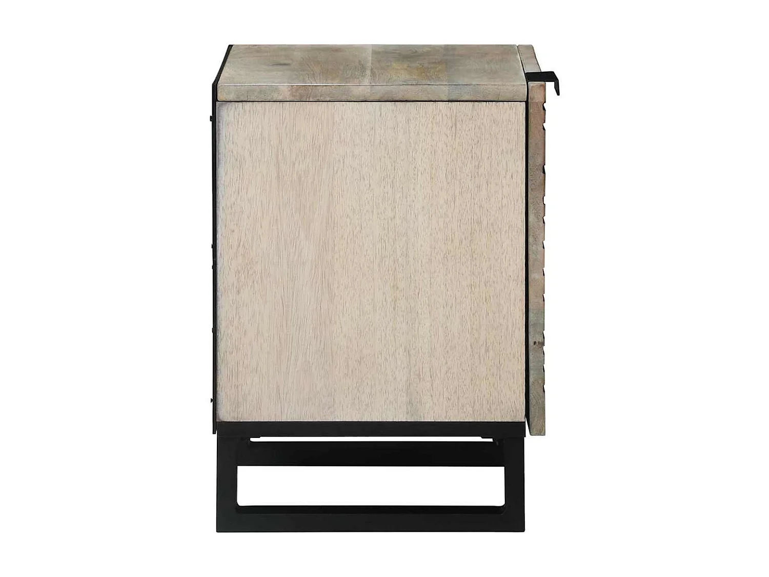 Table de chevet Lot de 2 Naturel 40x33.5x46 cm