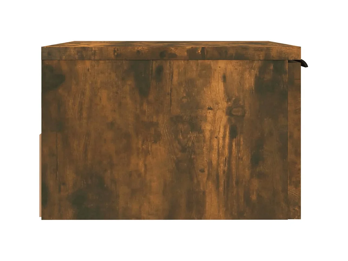 Tables de chevet murales Lot de 2 Chêne fumé 34x30x20 cm