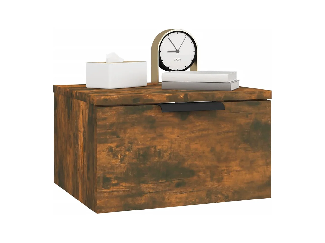 Tables de chevet murales Lot de 2 Chêne fumé 34x30x20 cm