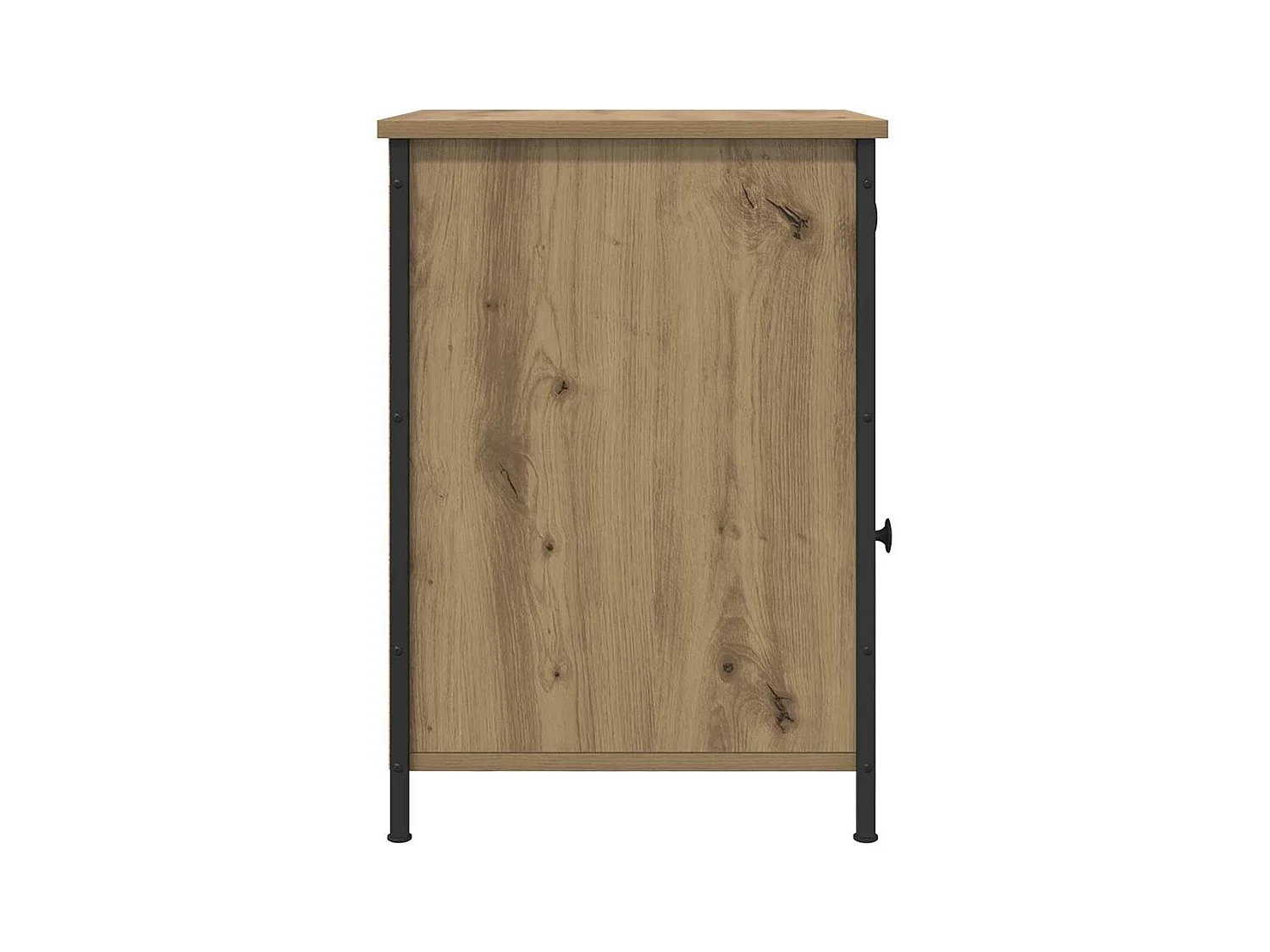 Table de chevet-Table de Nuit avec tiroir chêne artisanal 40x42x60 cm