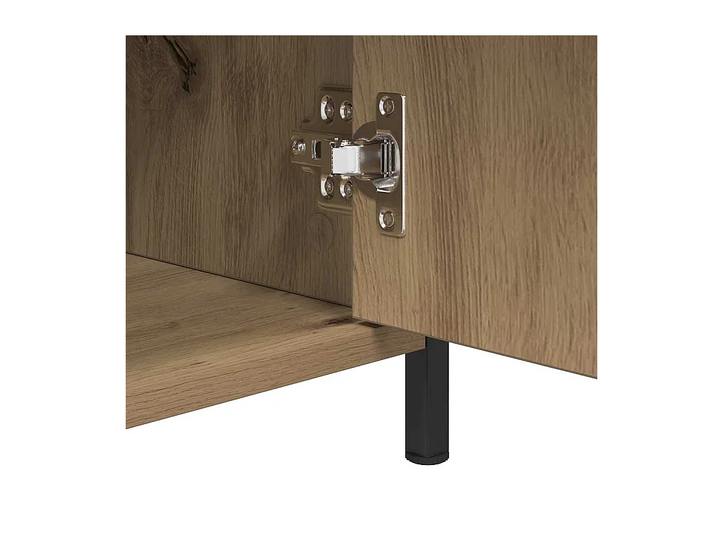 Table de chevet-Table de Nuit avec tiroir chêne artisanal 40x42x60 cm