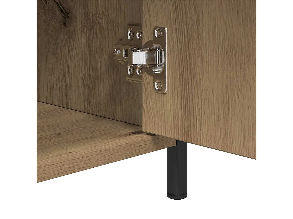 Mesita de Noche | Armario de Noche | Mesilla de noche con cajón Roble artisan 40x42x60 cm