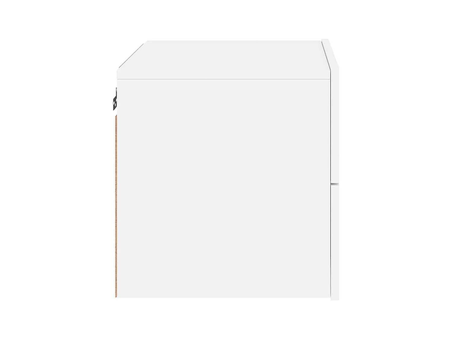 Mesita de noche | Mesilla de noche de pared con luces LED blanco