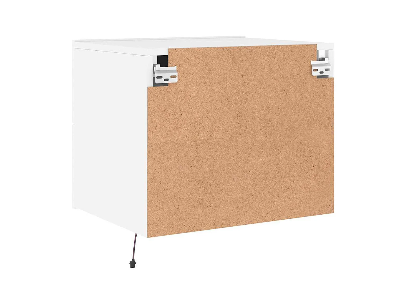 Mesita de noche | Mesilla de noche de pared con luces LED blanco