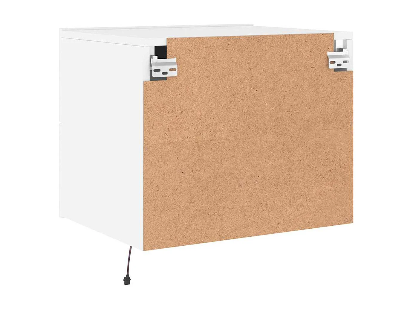 Nachttisch hängend | Wand-Nachttisch mit LED-Leuchten Weiß SHL16089