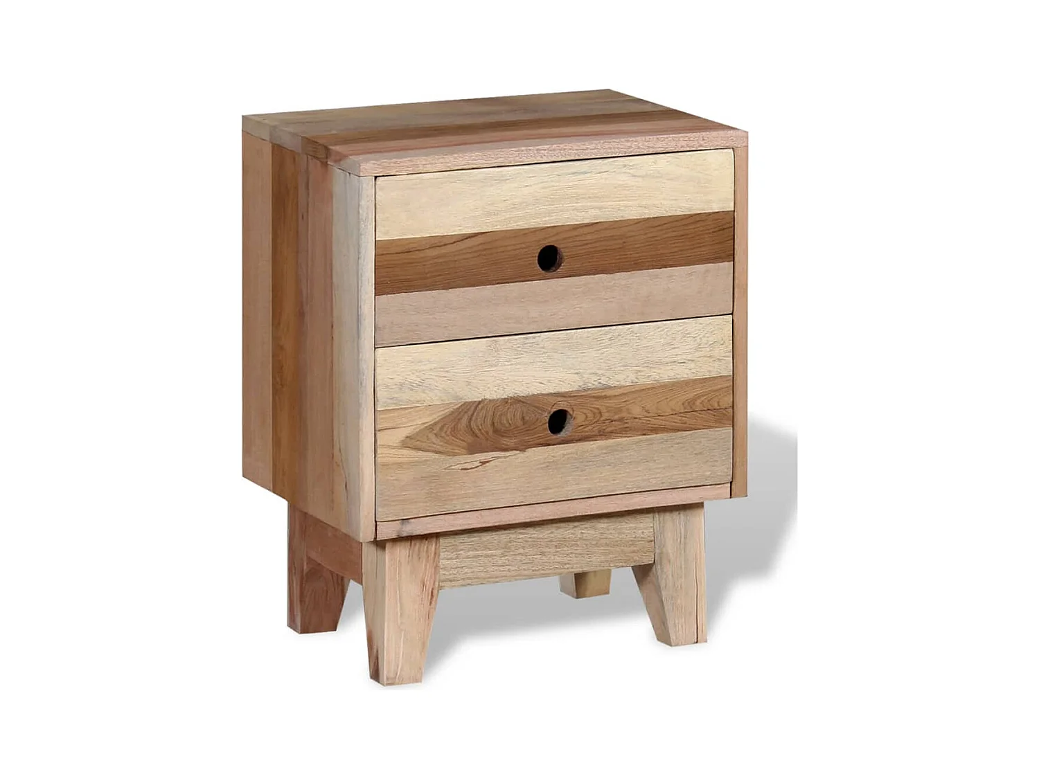 Mesita de noche | Mesilla de noche de madera maciza reciclada