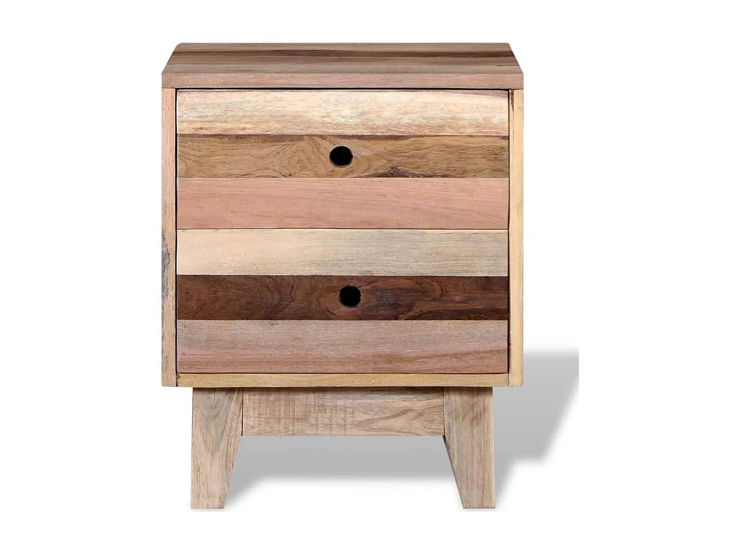 Mesita de noche | Mesilla de noche de madera maciza reciclada