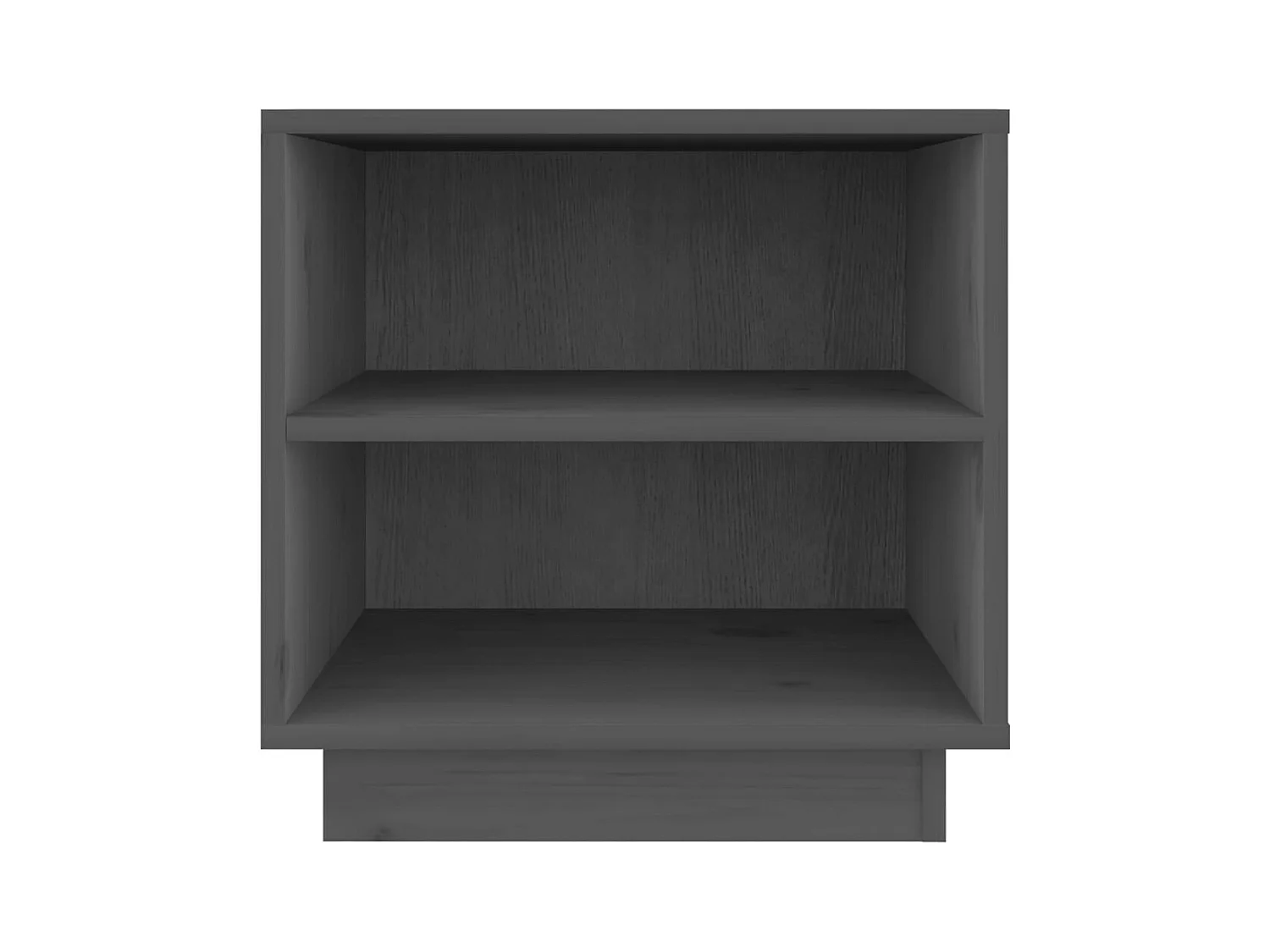 Mesitas de noche | Mesilla de noche 2 uds madera maciza de pino gris 40x34x40 cm