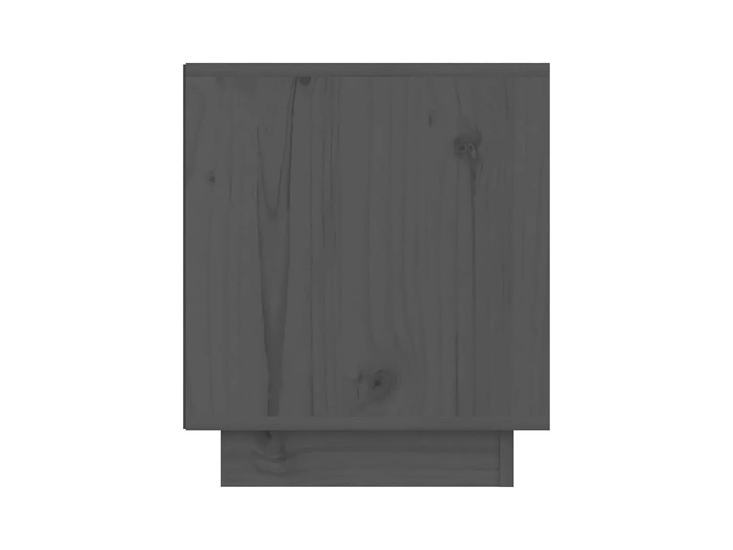 Mesitas de noche | Mesilla de noche 2 uds madera maciza de pino gris 40x34x40 cm