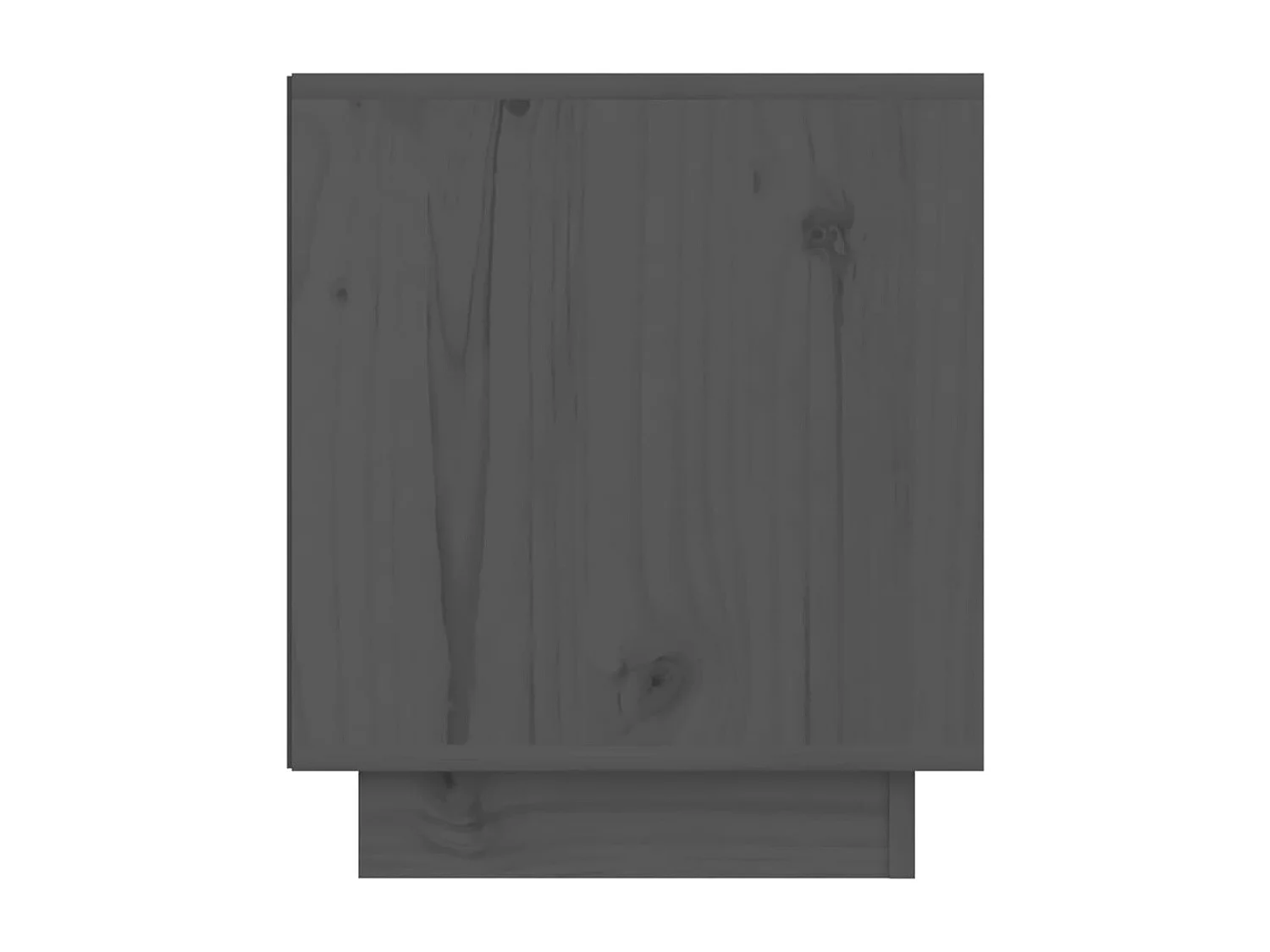 Nachttisch 2er Set-Beistelltisch-Nachttischkommode Grau 40x34x40 cm Massivholz Kiefer SHL69593