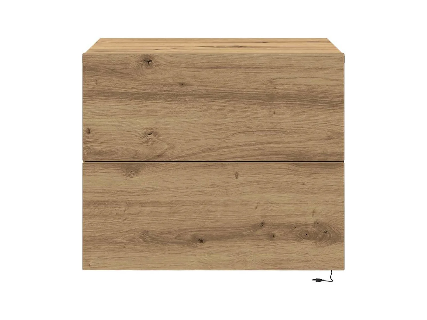 Mesita de Noche | Armario de Noche montado en la pared con cajón Roble artisan