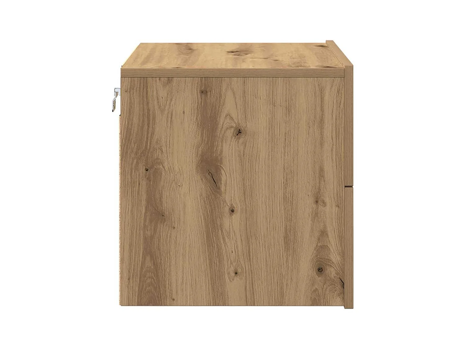 Mesita de Noche | Armario de Noche montado en la pared con cajón Roble artisan