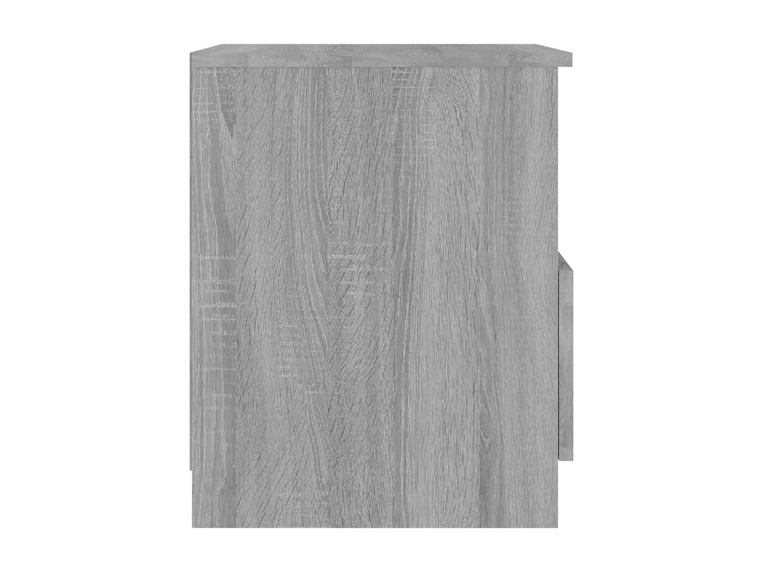 Nachttisch 2er Set-Beistelltisch-Nachttischkommode Grau Sonoma 40x40x50 cm Holzwerkstoff SHL834