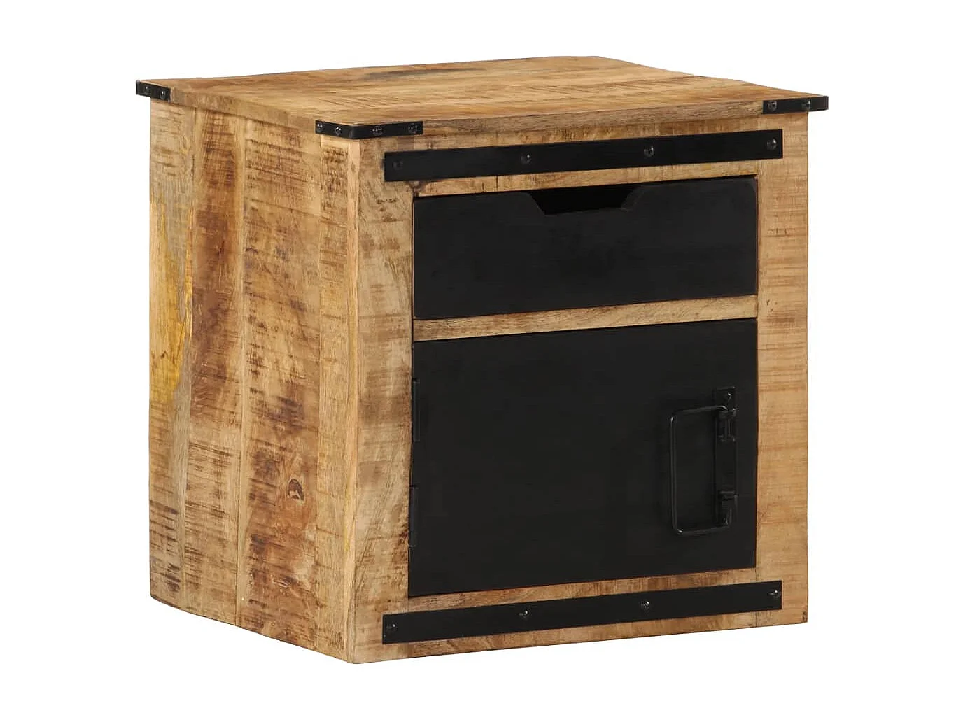 Nachttisch-Beistelltisch 45x40x45 cm Massivholz Mango SHL92445