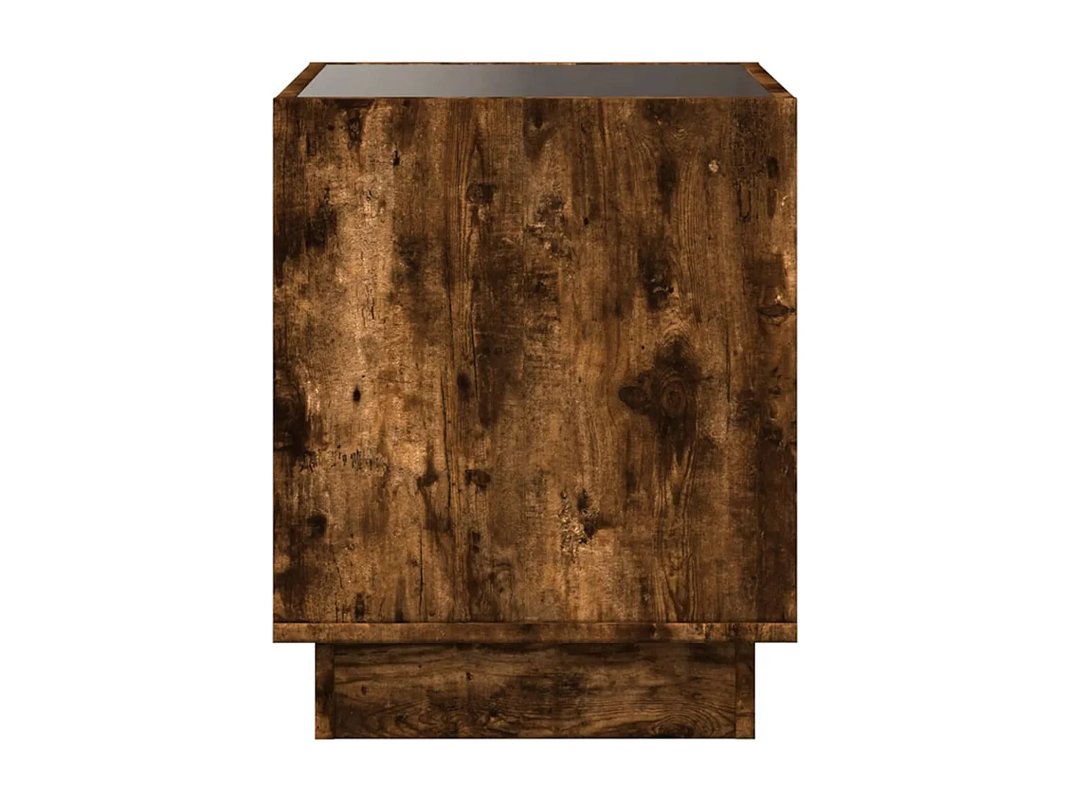 Nachttisch-Beistelltisch mit Infinity-LED Räuchereiche 50x50x50 cm SHL2061