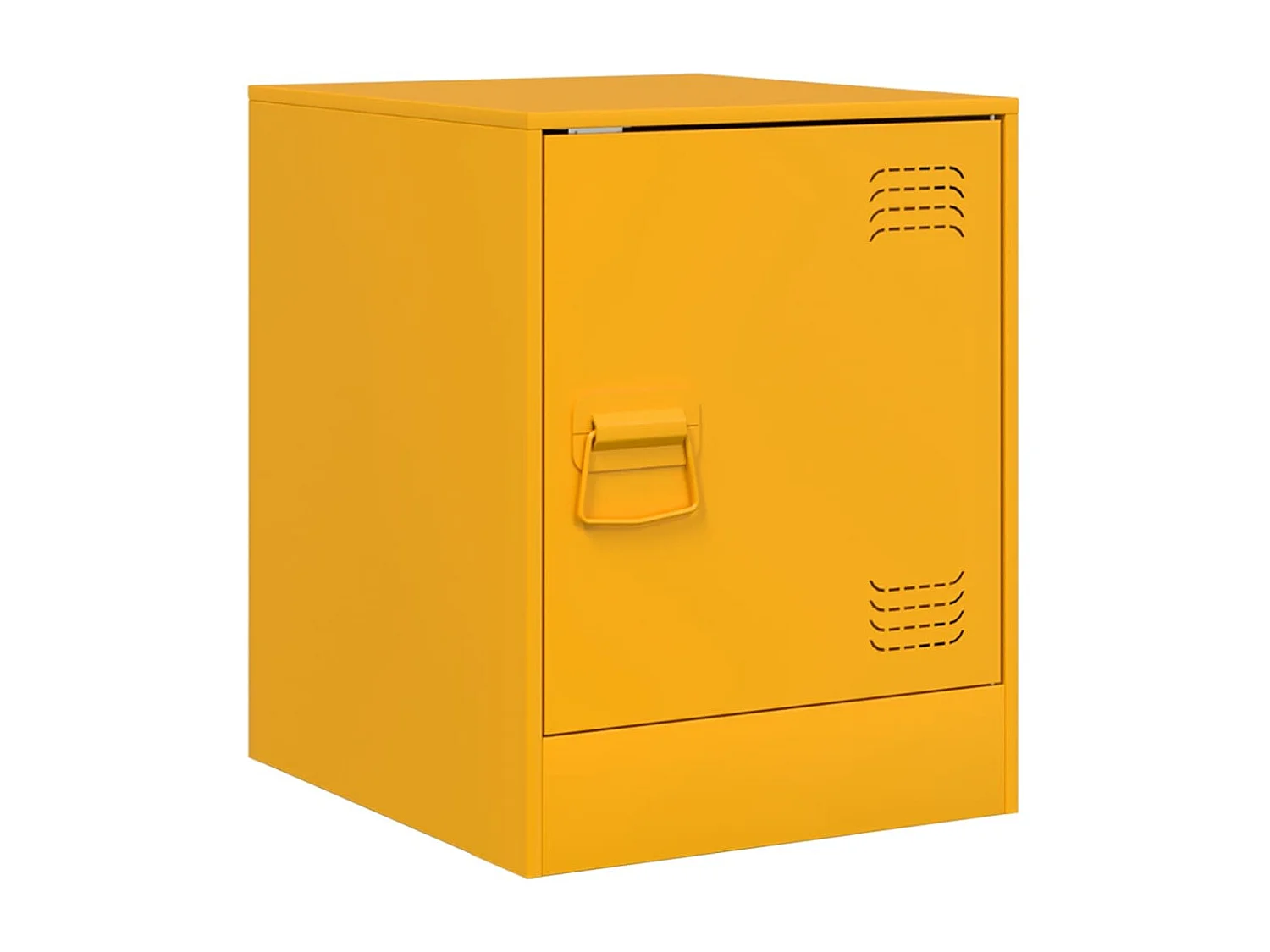 Nachttisch 2er Set-Beistelltisch-Nachttischkommode Senfgelb 34,5x39x44 cm Stahl SHL94544