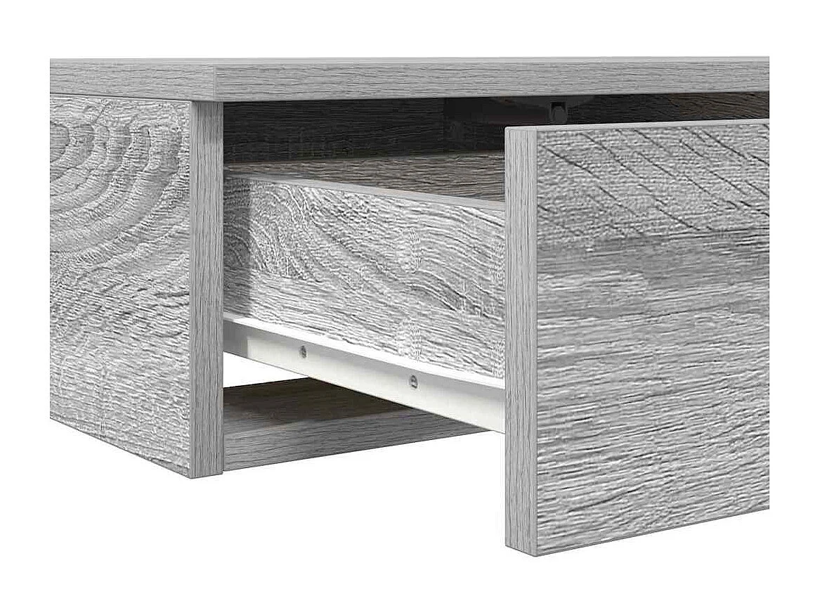 Bedlades | Opbergkastje Grijs sonoma 160 x 36,5 x 16,5 cm Bewerkt hout