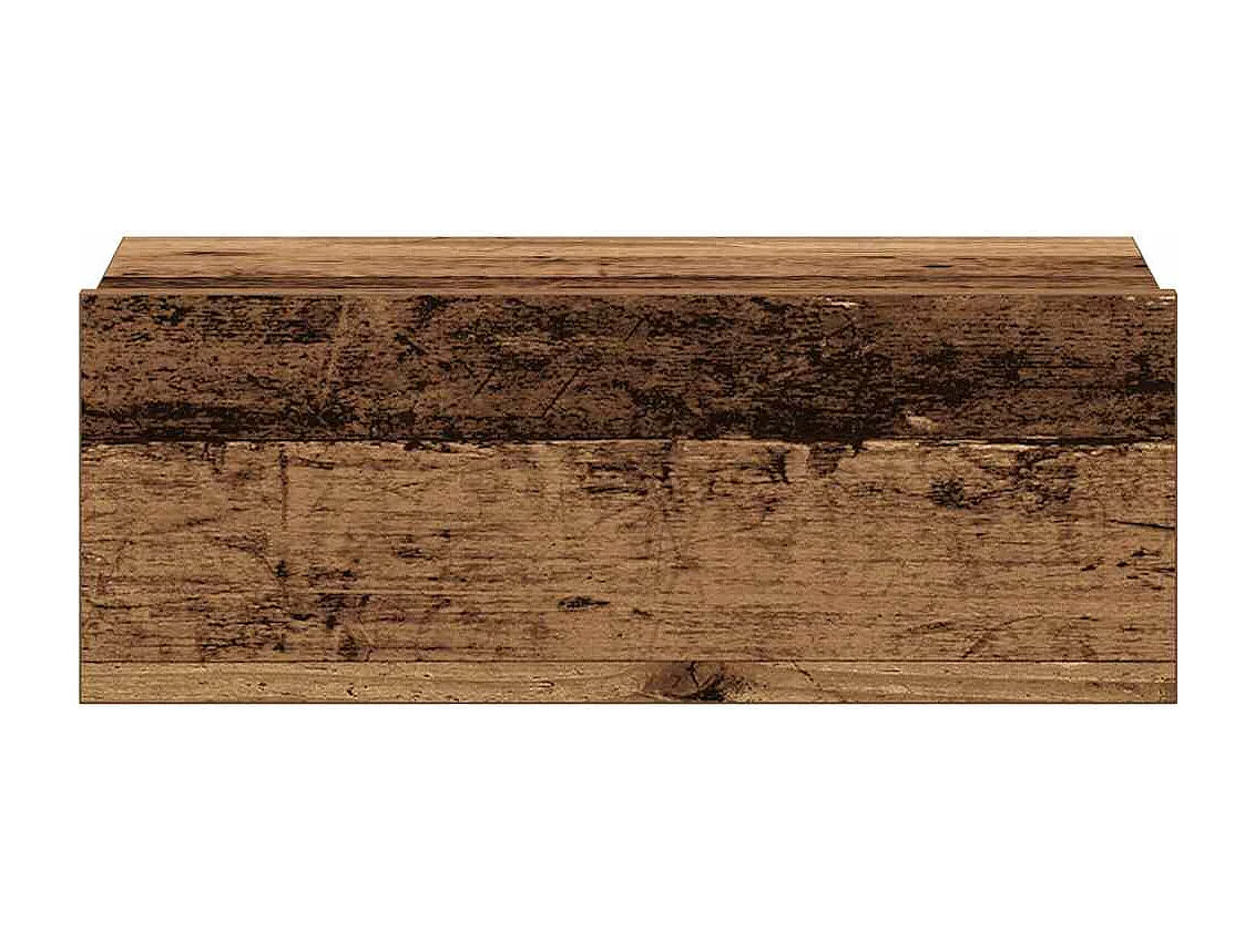 Mesita de noche | Mesilla de noche flotante madera vieja 40x32x15 cm