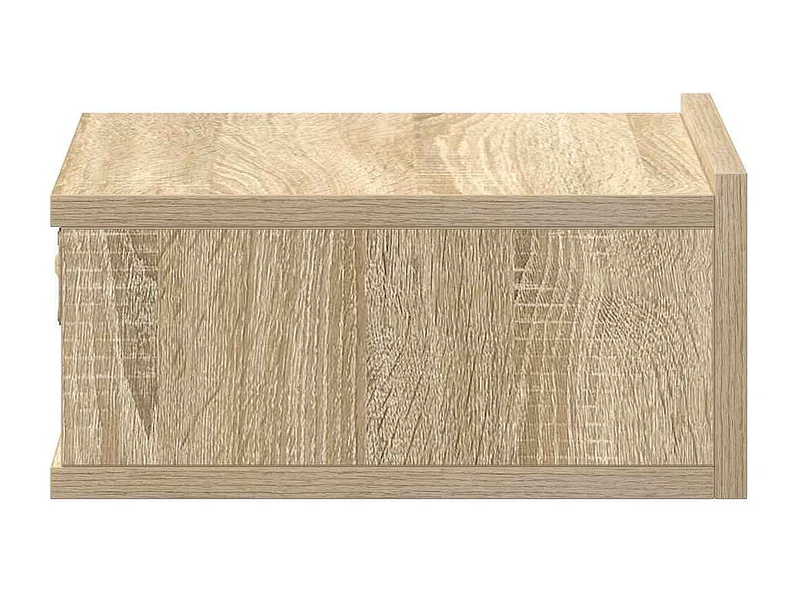 Nachttisch hängend | Wand-Nachttisch Sonoma-Eiche 40x30x15 cm Holzwerkstoff SHL55754