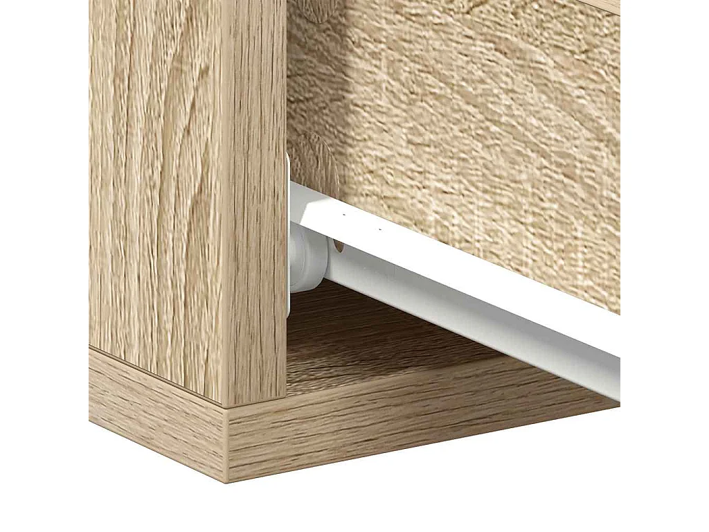 Nachttisch hängend | Wand-Nachttisch Sonoma-Eiche 40x30x15 cm Holzwerkstoff SHL55754