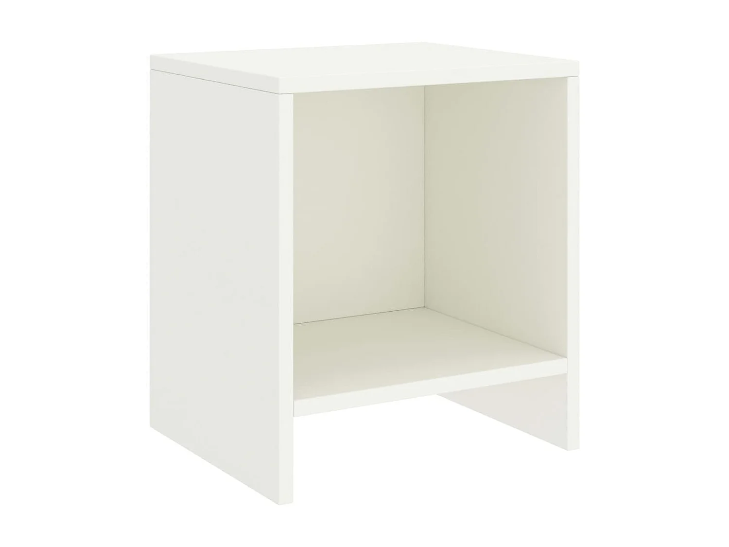 Nachttisch-Beistelltisch Weiß 35x30x40 cm Kiefer Massivholz SHL27981